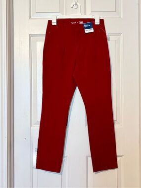Old Navy Dark Red High Rise "Polished Pixie" Ankle Skinny Pants Size 6